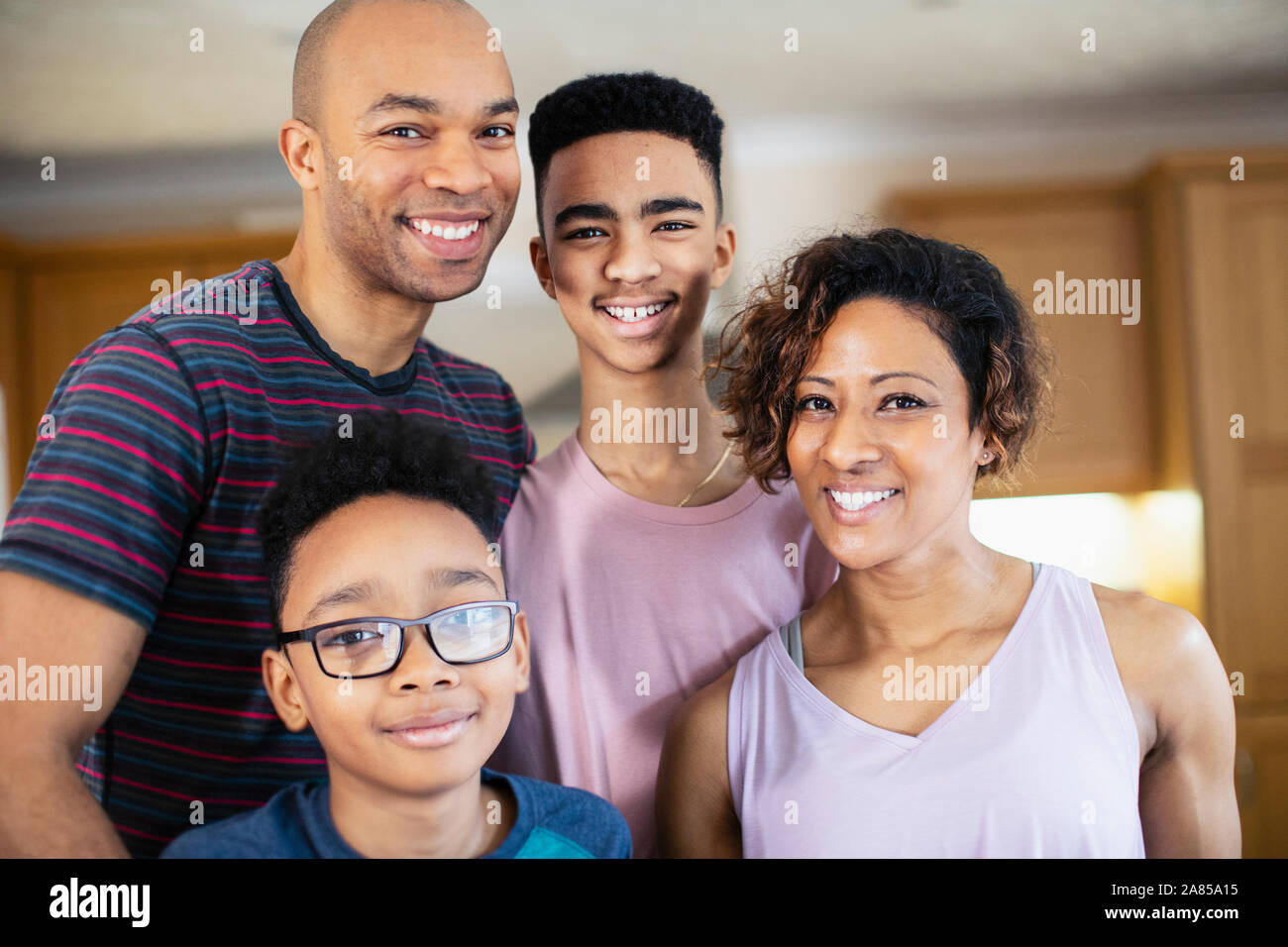 Portrait happy family Stockfoto