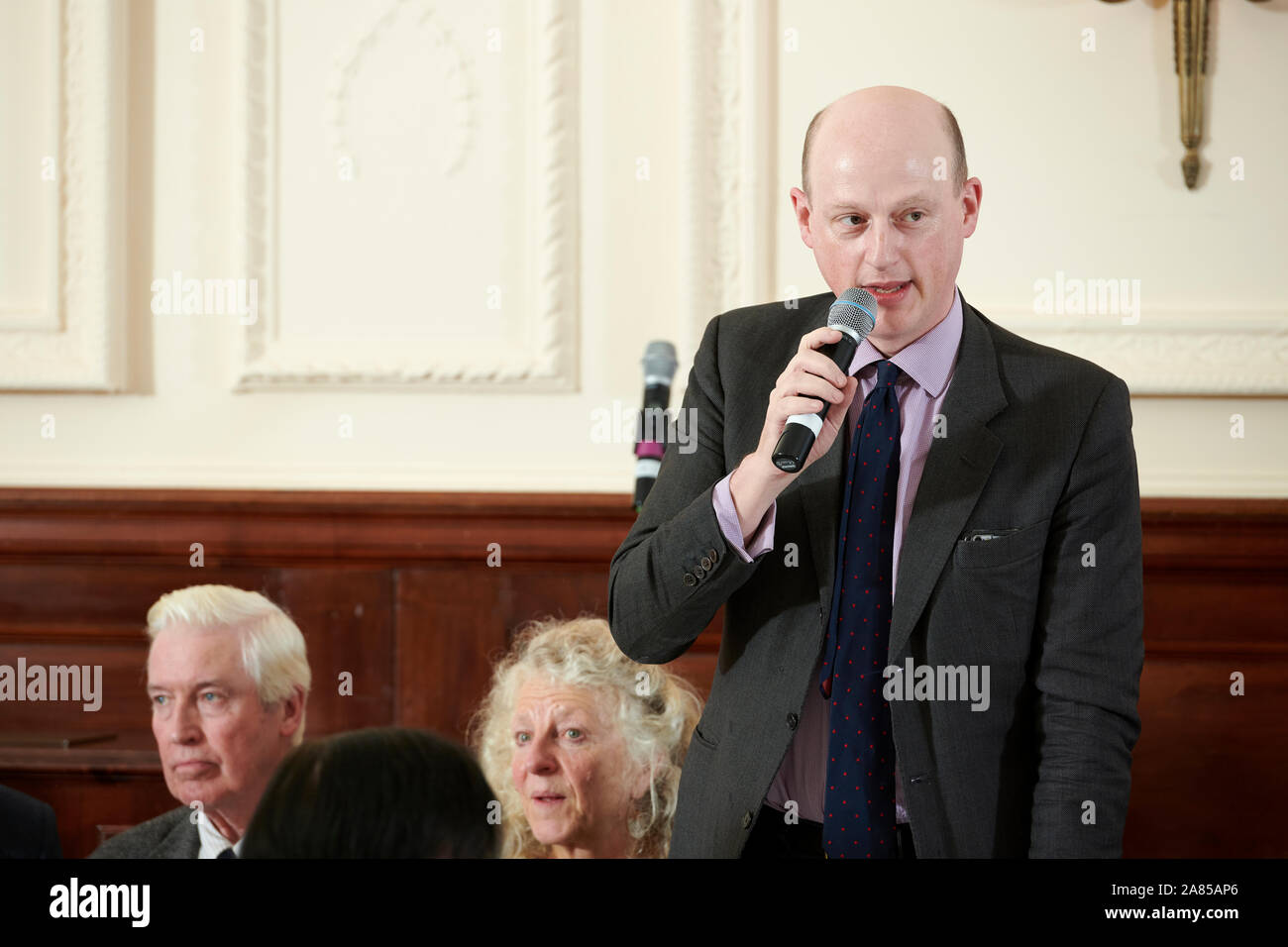 Harry Berg in den Oldie literarische Mittagessen; 05/11/19. Stockfoto