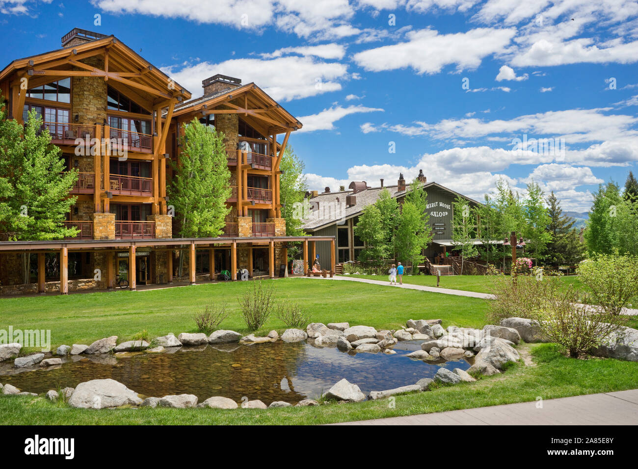 Teton Village Stockfoto