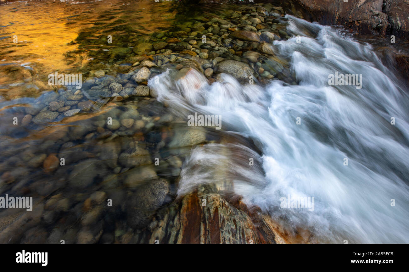 Mittlere Gabel Kaweah River Stockfoto