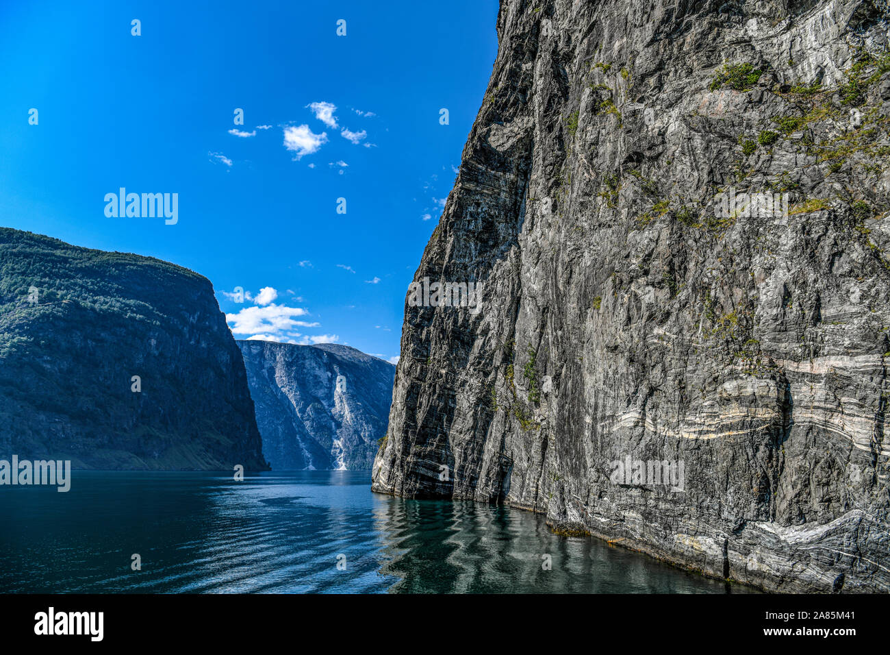 Norwegen. Norvegia. Aurlandsfjord Stockfoto