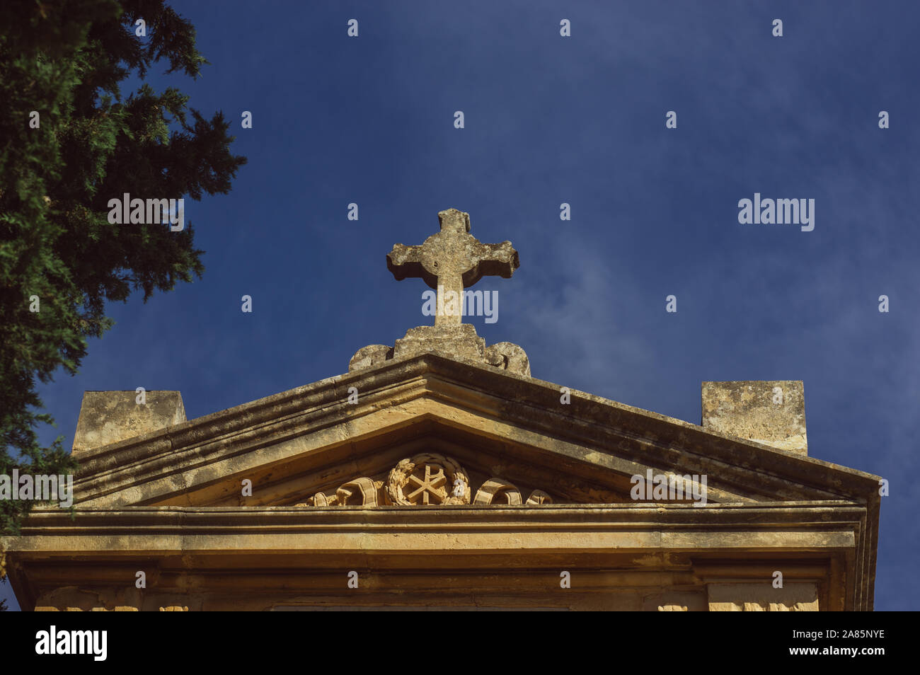 Blick auf die Krypta auf Addolorata Cemetery, Malta Stockfoto