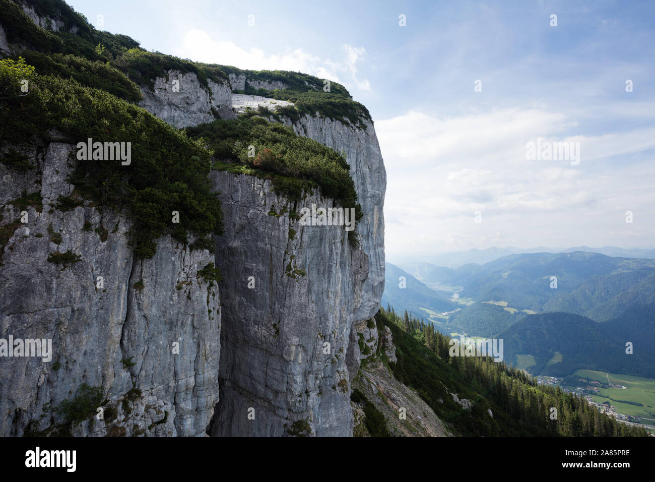 Bergmassiv Steinplatte, Waidring, Alpen, Tirol, Österreich, Europa Stockfoto