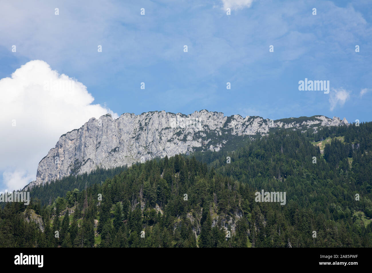 Bergmassiv Steinplatte, Waidring, Alpen, Tirol, Österreich, Europa Stockfoto