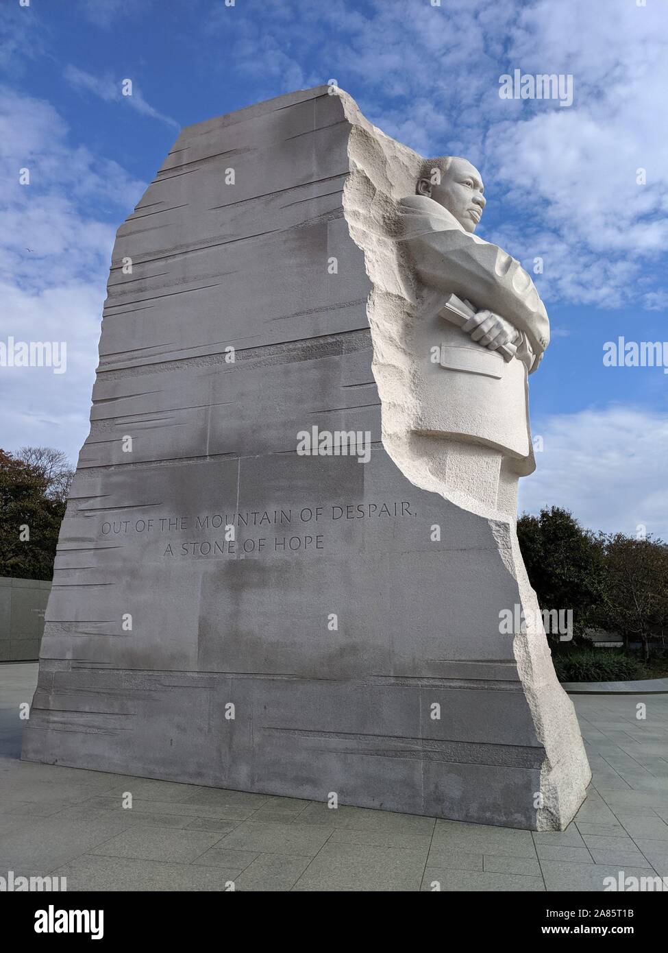 An der Martin Luther King, Jr., Denkmal, Washington, DC. Stockfoto