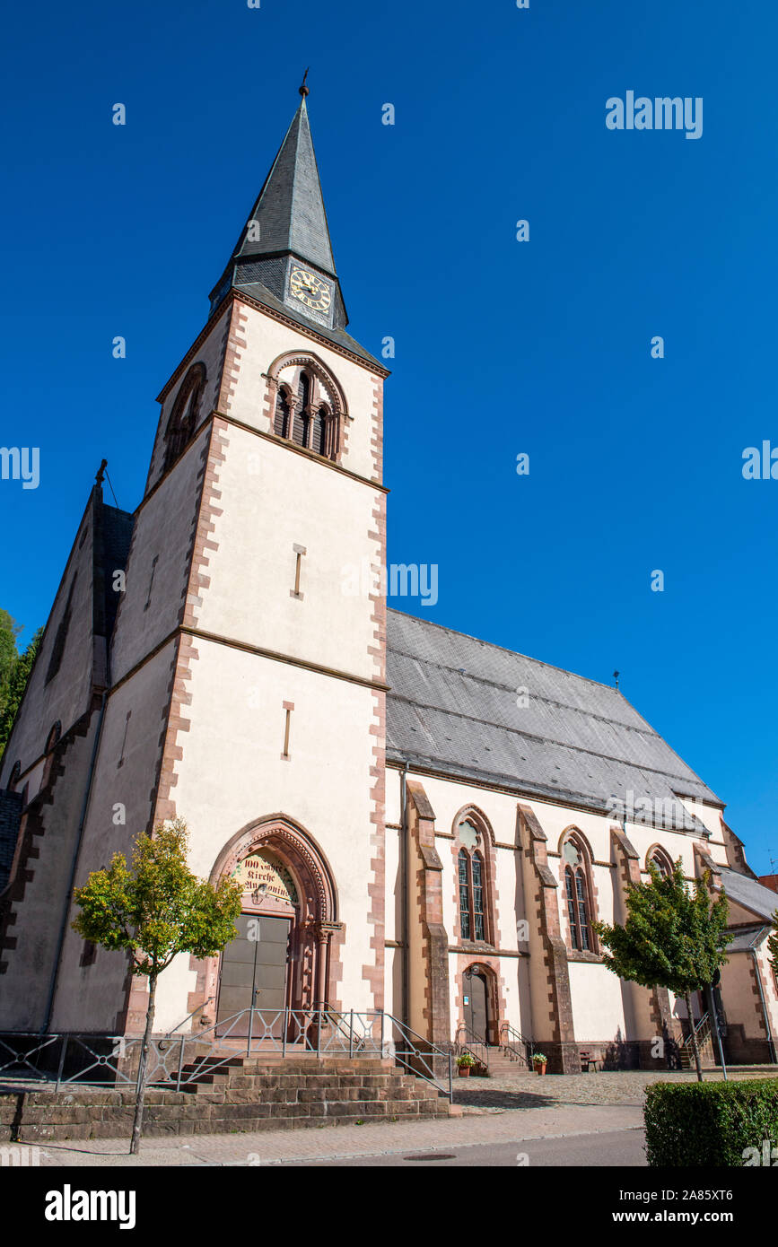 Katholische Kirche St. Peter und Paul in Bad Peterstal Griesbach im Schwarzwald, Deutschland Europa EU Stockfoto