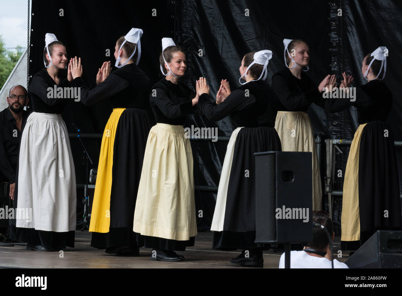 Bretonisches Fest Festival zur Apfelernte Stockfoto