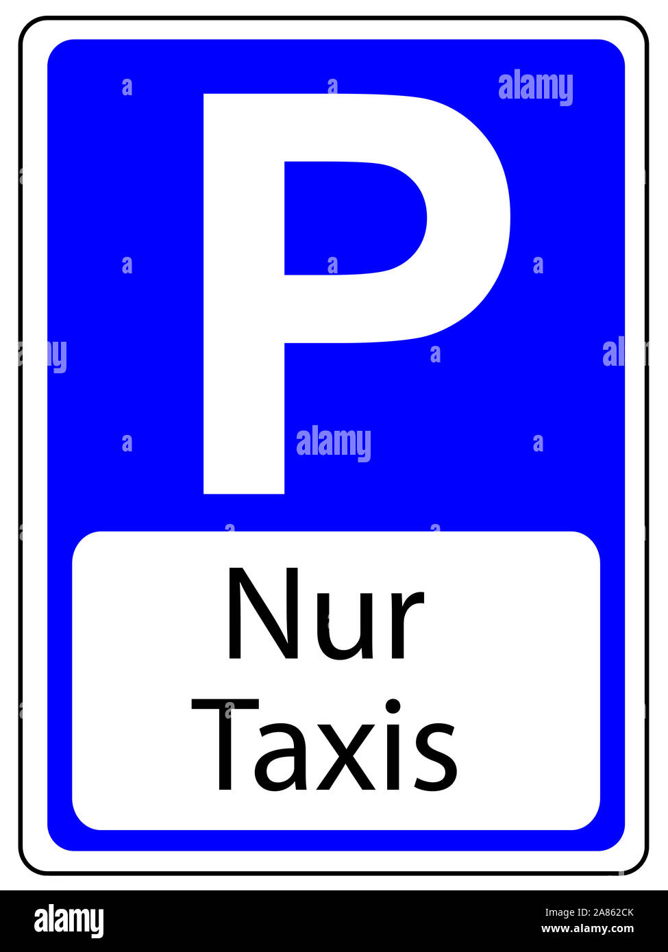 Parkplatzschild 'Parkplatz Für Taxi' - Wetterfest Für Innen & Außen