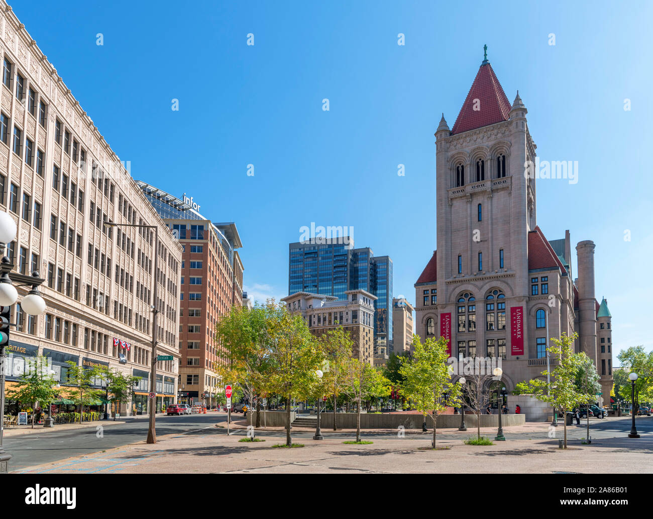 St Paul, MN. Die Sehenswürdigkeiten in der Innenstadt von Saint Paul, Minnesota, USA Stockfoto