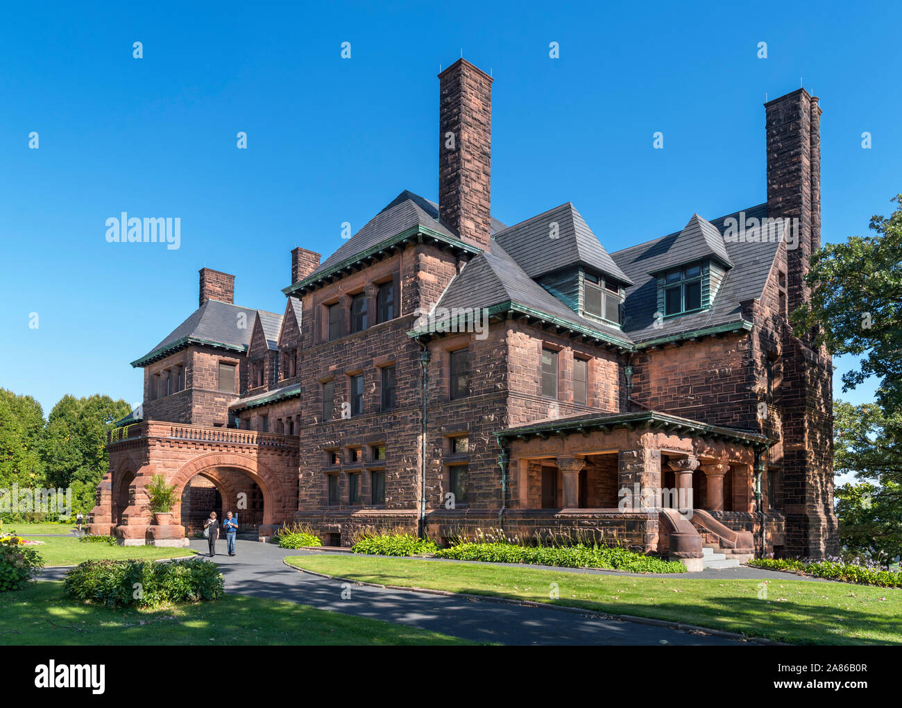 St Paul, MN. Die James J. Hill House, ein historisches Wahrzeichen am Summit Avenue, Saint Paul, Minnesota, USA Stockfoto