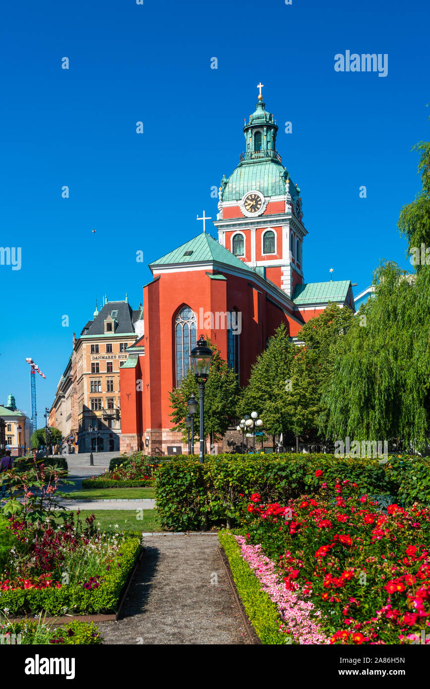 St Jsacobs Kirche in Stockholm, Schweden. Stockfoto