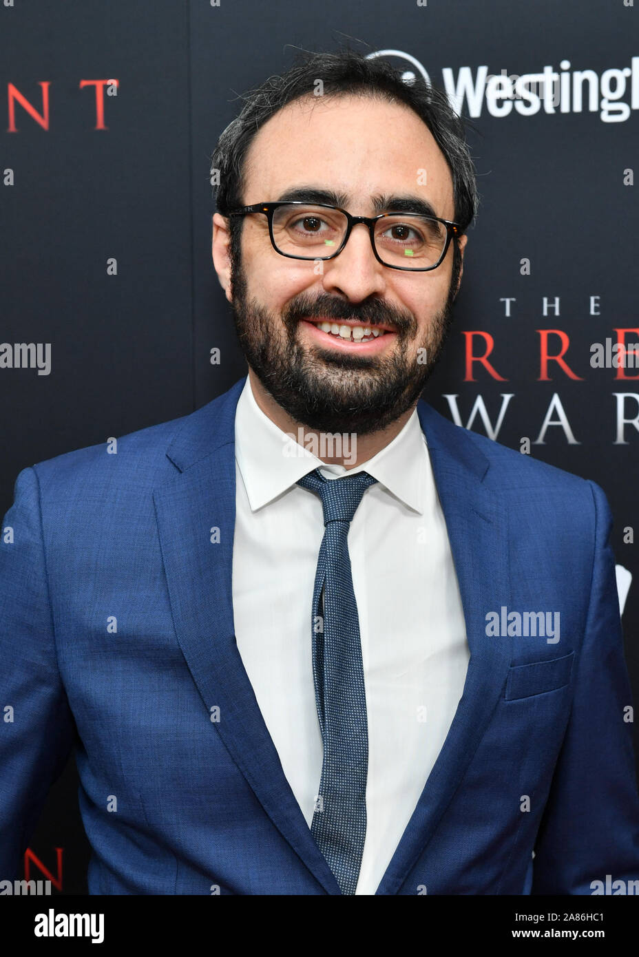 Adam Sidman - "Der gegenwärtige Krieg' Film Premiere, Ankünfte, AMC Lincoln Square 13, New York, USA - 21 Okt 2019 Stockfoto