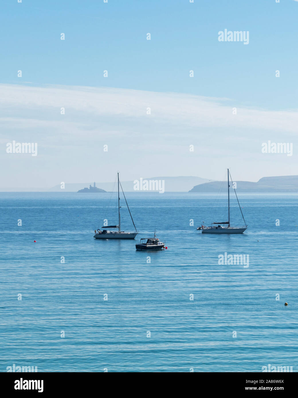 Sommer im beliebten Badeort St. Ives, Cornwall. Stockfoto