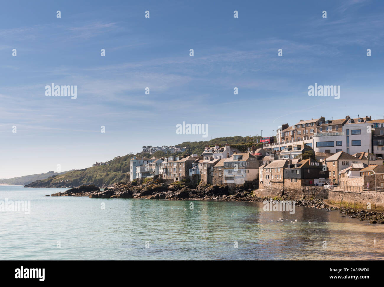 Sommer im beliebten Badeort St. Ives, Cornwall. Stockfoto