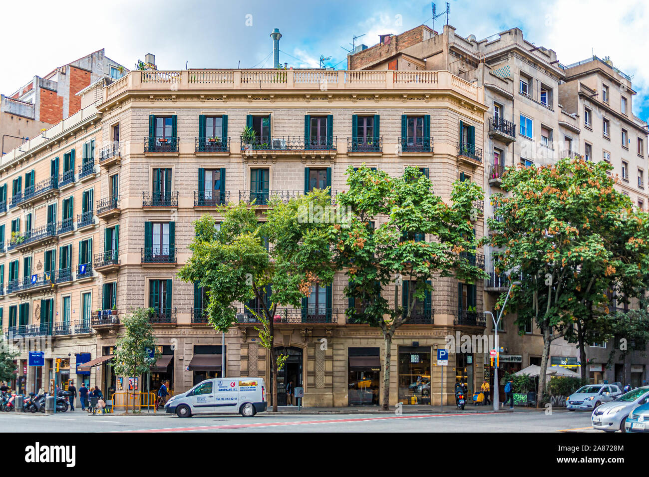 Classic Hotel in Barcelona Stockfoto