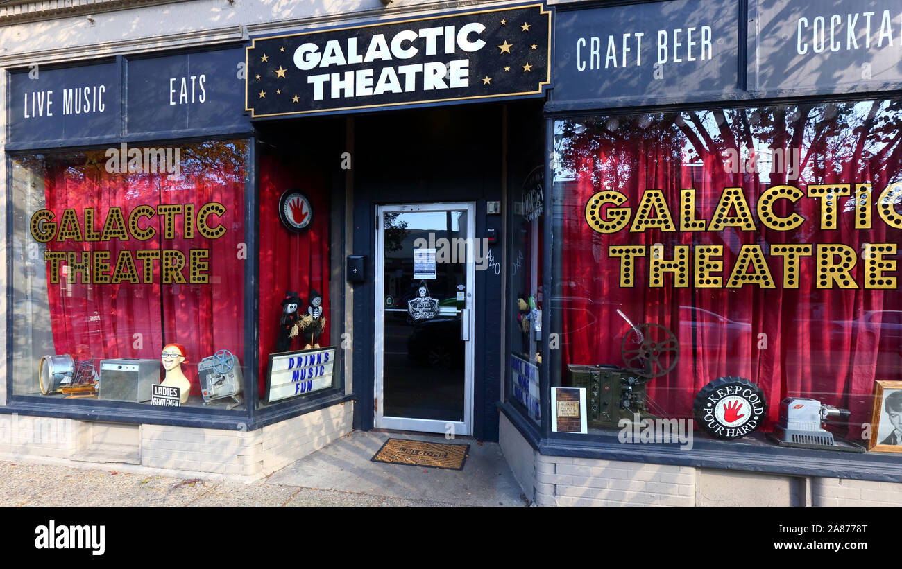 Galaktische Theater, 440 Main Street, Warren, Rhode Island Stockfoto