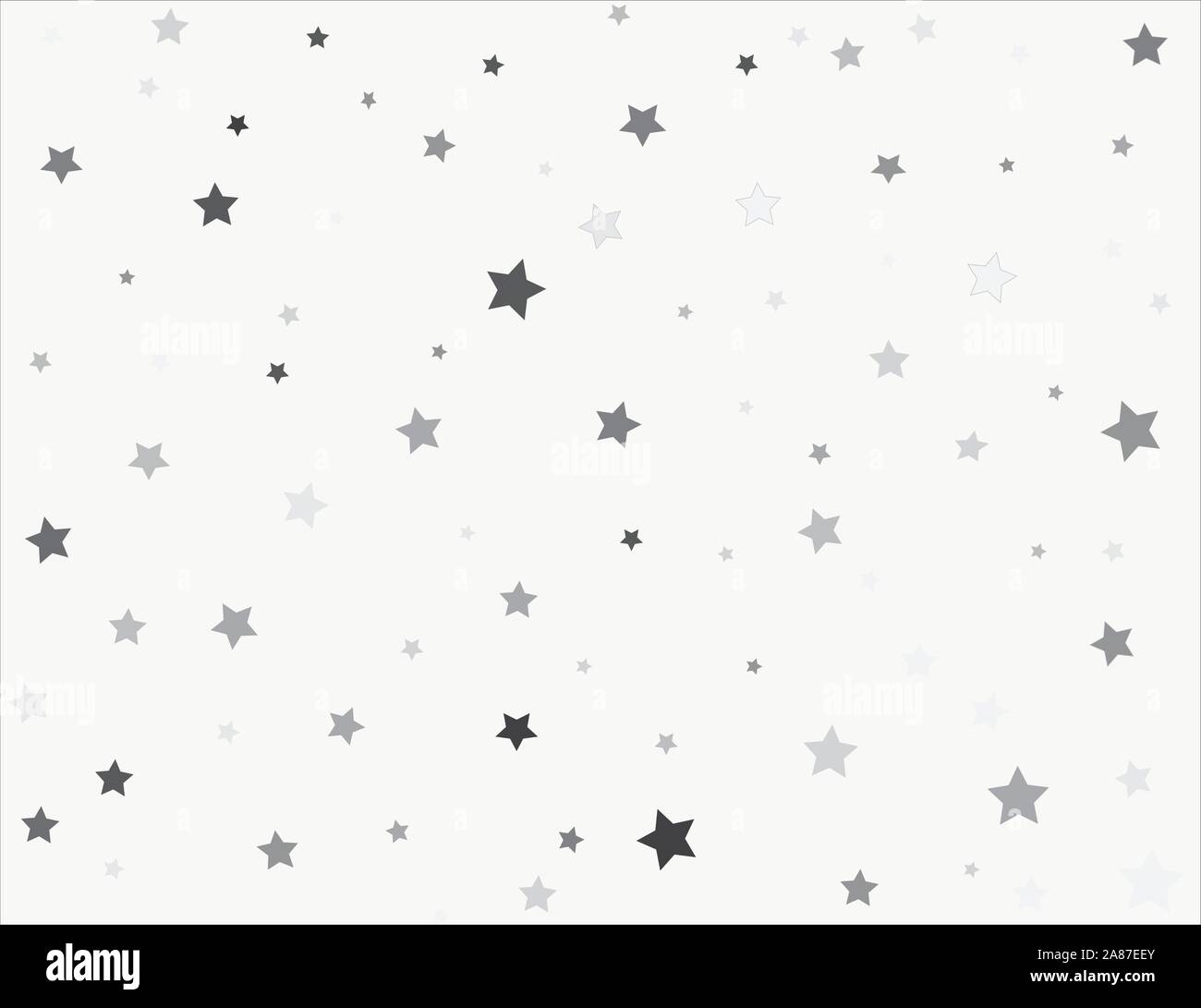 Kleine Sterne auf weißem Hintergrund. Abstrakte Textur von Sternen. vintage Textur mit kleinen Sterne. Schwarz und Weiß retro Hintergrund Stock-Vektorgrafik
