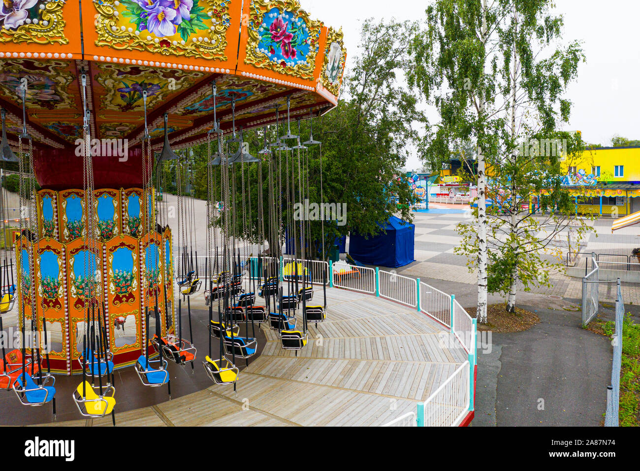 Vergnügungspark Särkänniemi in Tampere, Finnland Stockfoto