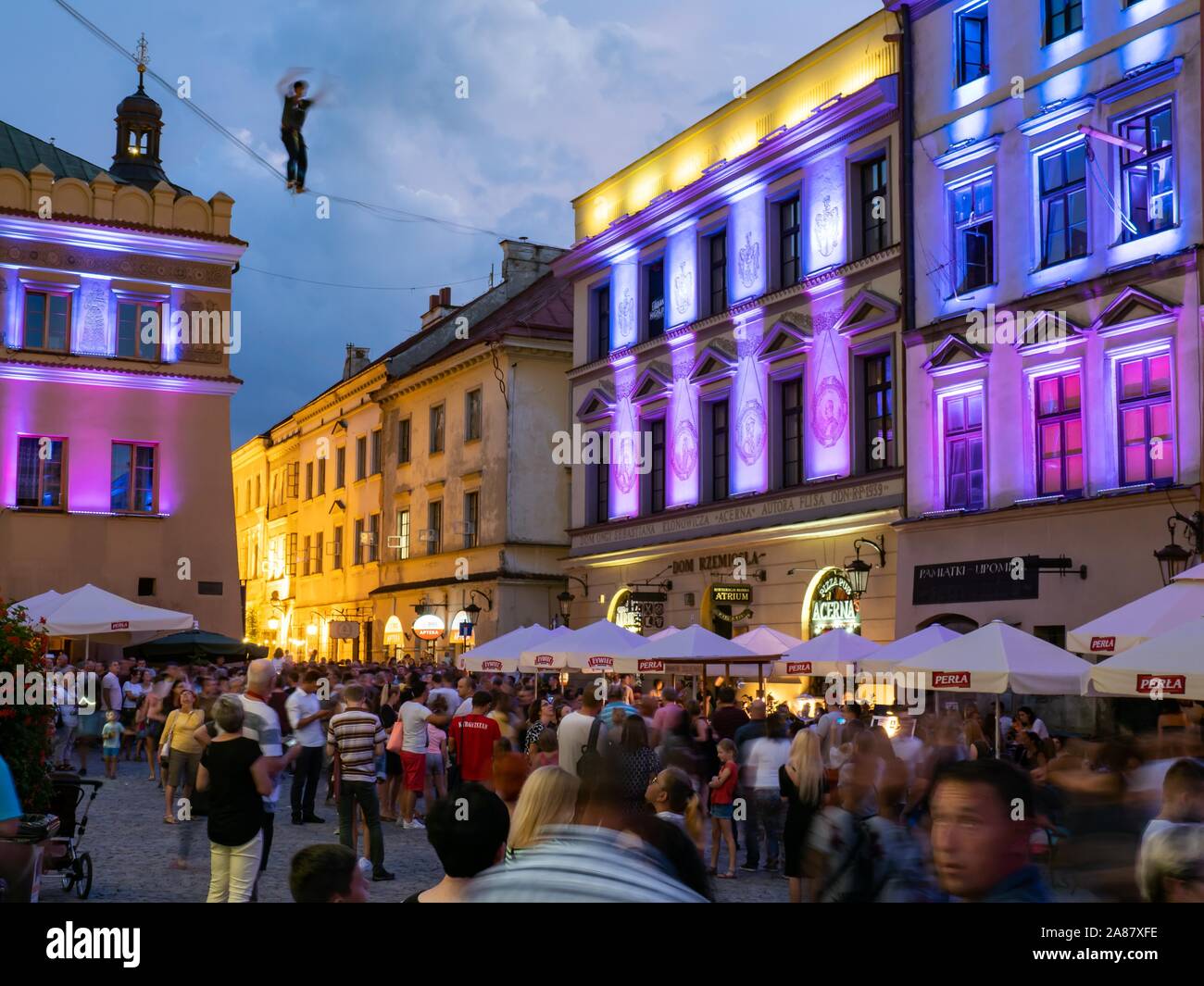 Festival der Akrobaten, Lublin, Polen Stockfoto