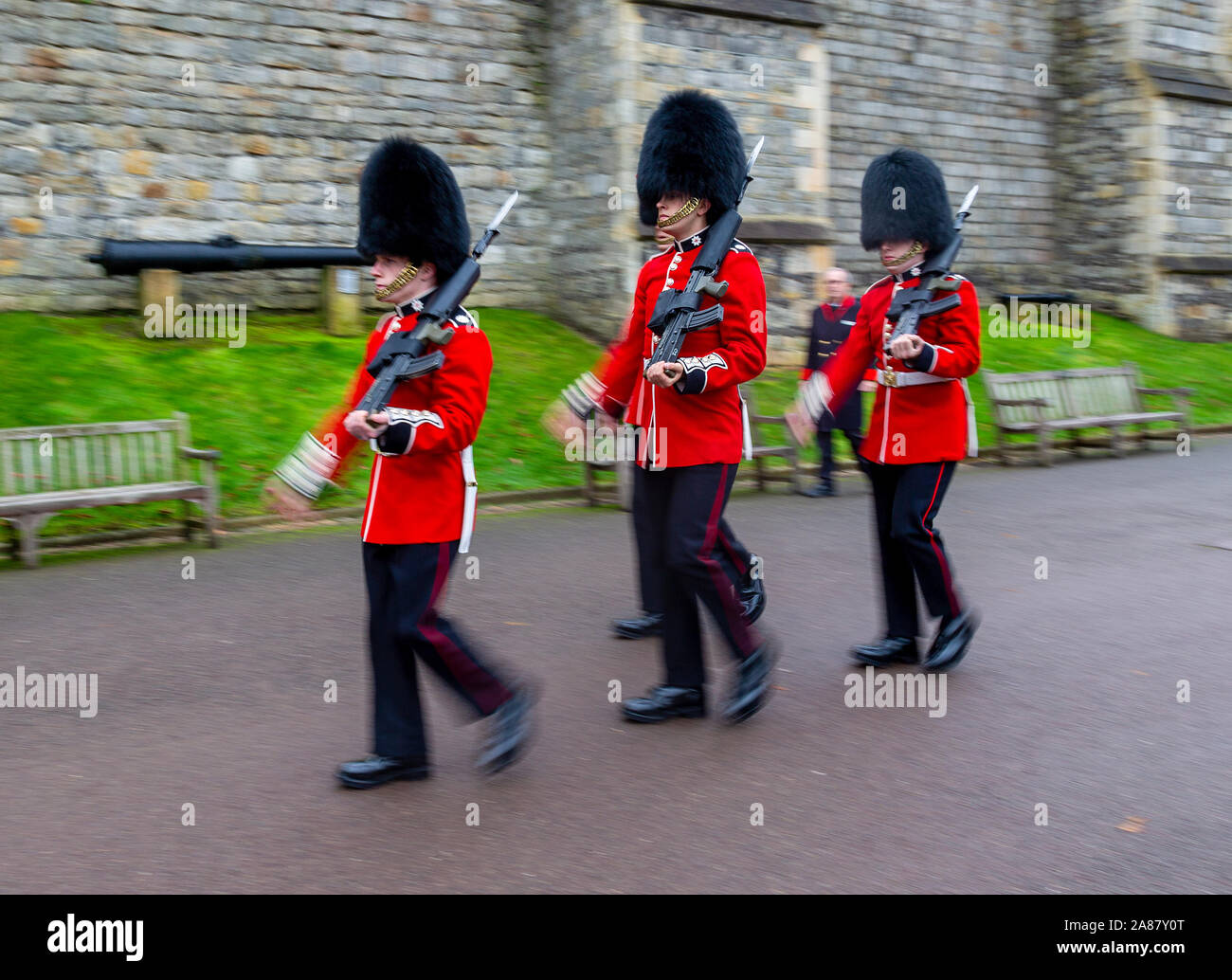 Ein Schloss Windsor Wache Stockfoto