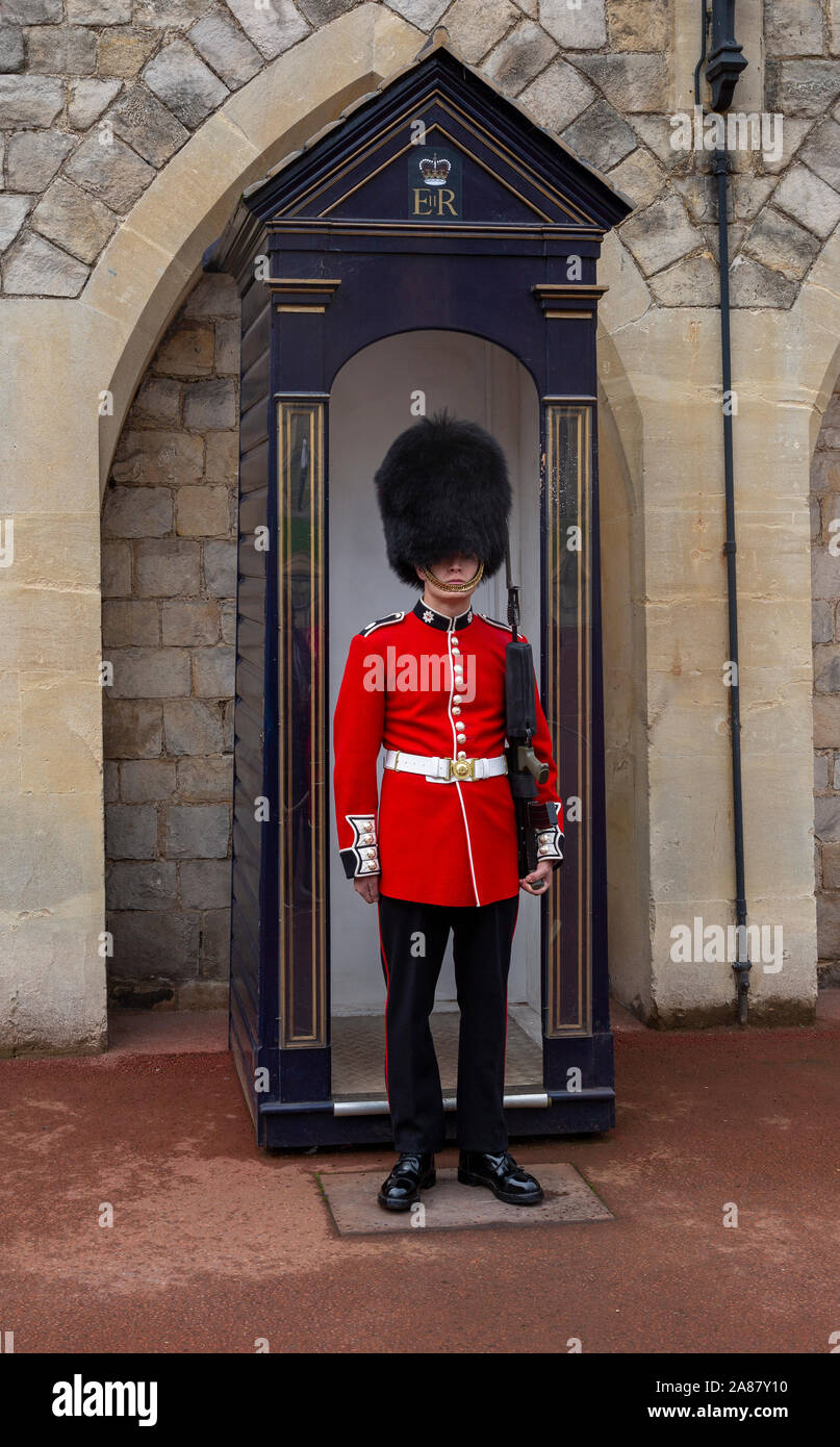 Ein Schloss Windsor Wache Stockfoto