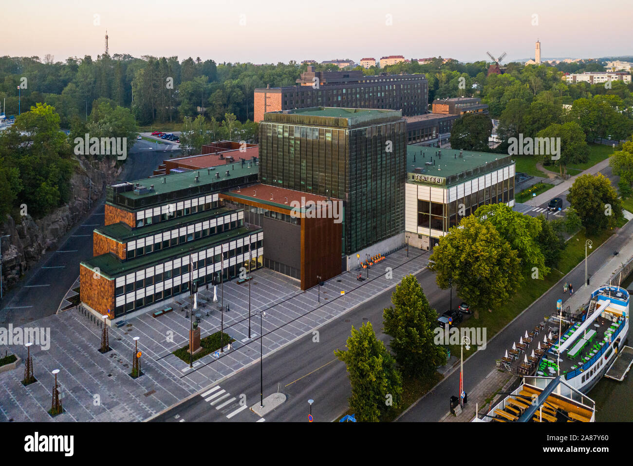 Das Theater in Turku, Finnland Stockfoto