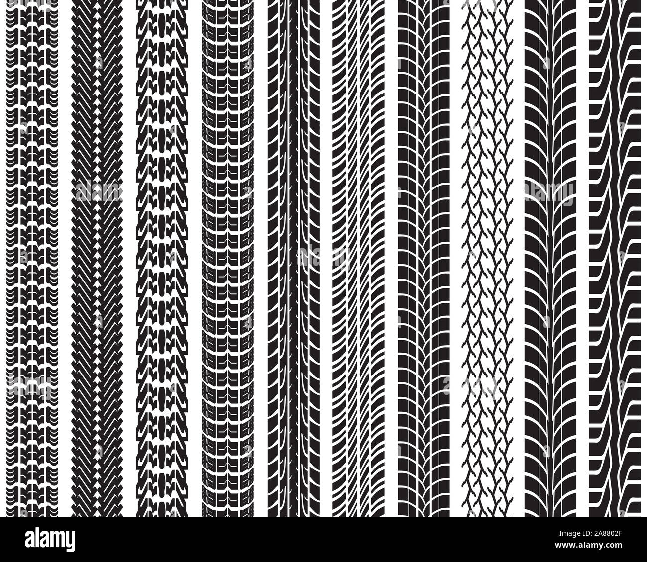 Detaillierte reifen Drucke Abbildung, nahtlose Muster Stockfoto