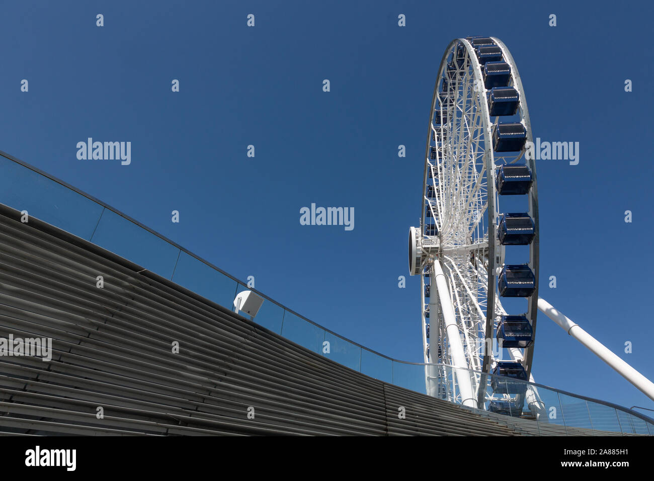 Riesenrad, Navy Pier, Chicago, Illinois, USA Stockfoto