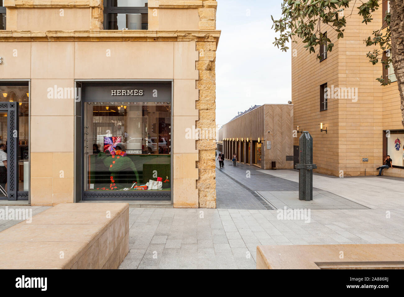 Luxuriöse Boutiquen in Beirut Souks Einkaufsviertel in der Innenstadt von Beirut, Libanon Stockfoto