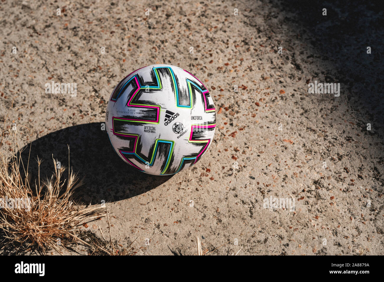 Herzogenaurach Deutschland, 6.11.2019, Adidas "Uniforia", dem offiziellen Spielball der EURO 2020 Stockfoto