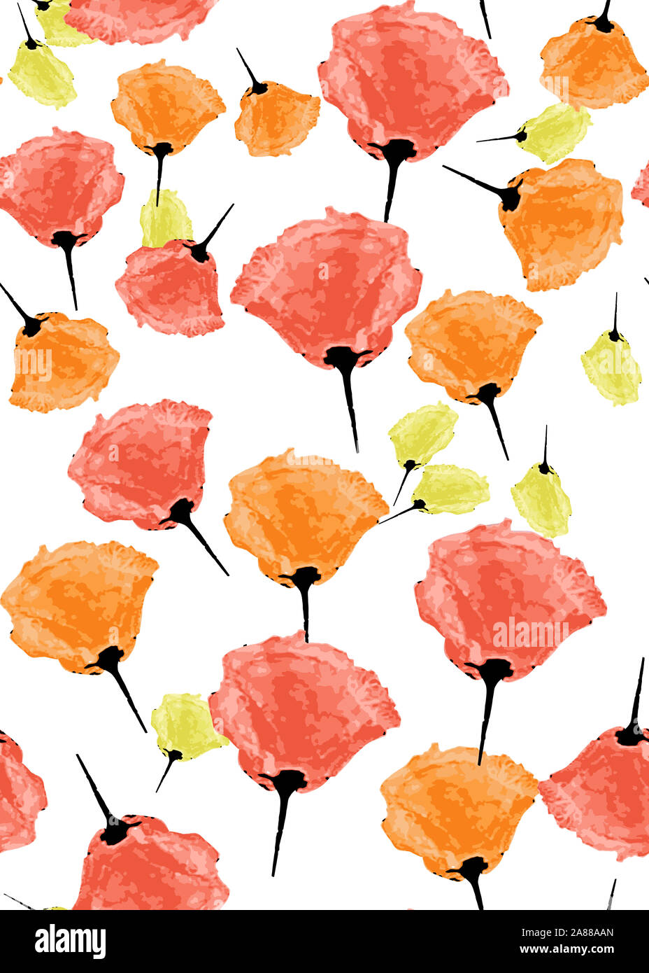 Nahtlose floral background Schal Kunst abstrakt design Textil. Nahtlose schöne künstlerische hellen tropischen Muster bunten Stoff Blumenmuster. Stockfoto