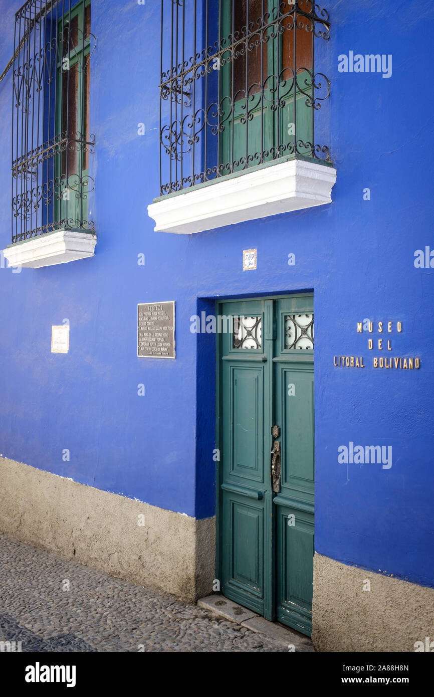 Museo del Litoral Boliviano oder Bolivianischen Küste Museum im Historischen Viertel von La Paz, Bolivien Stockfoto