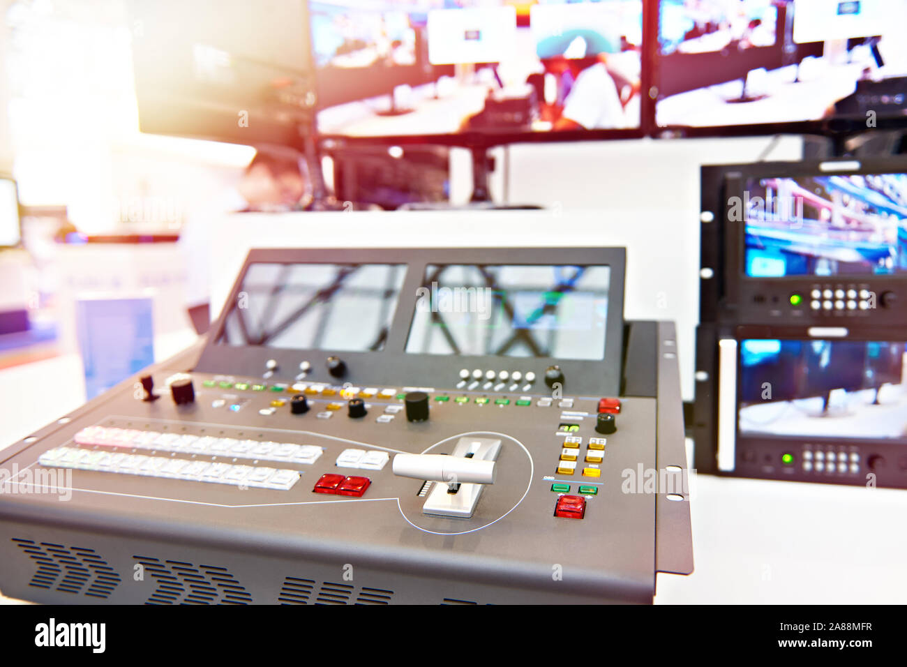 Vision Mixer LED Video Prozessor Stockfoto