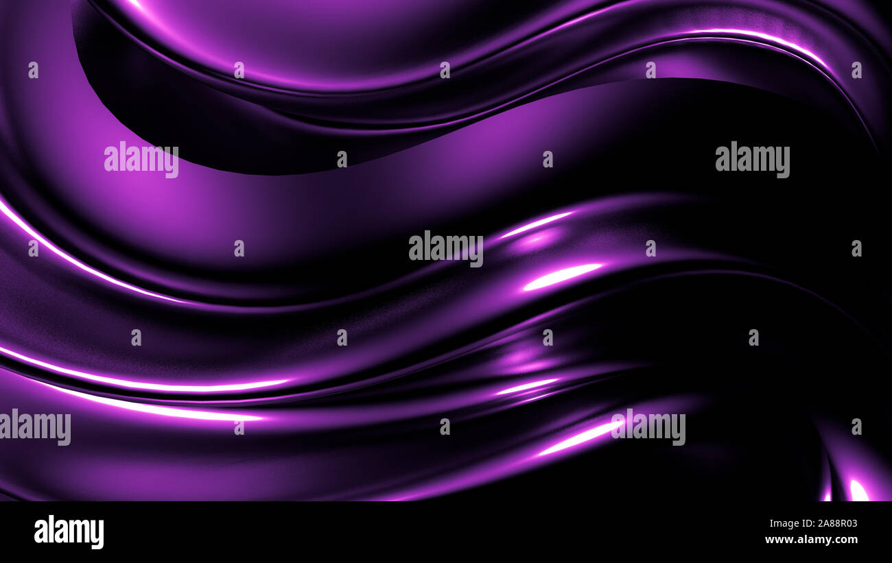 Stilvoll elegante Schwarz, lila Hintergrund. 3D-Illustration, 3D-Rendering  Stockfotografie - Alamy