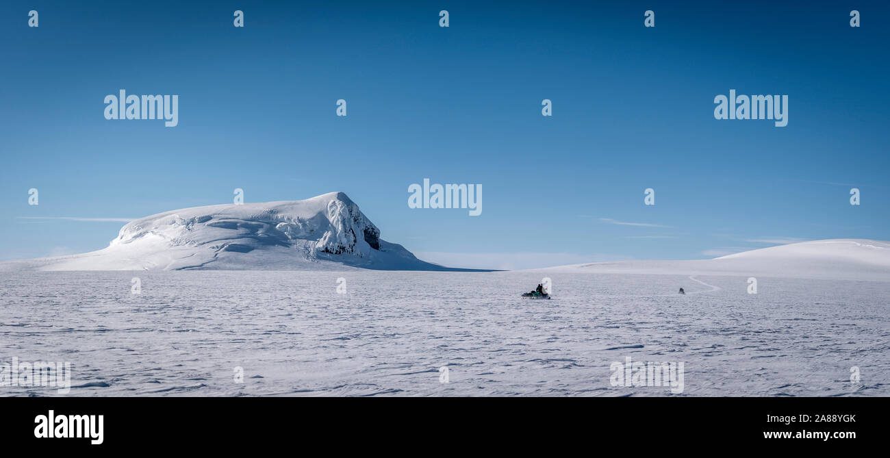 Eiszeit Expedition auf Vatnajökull, Vatnajökull National Park, Island. Unesco-Weltkulturerbe. Stockfoto