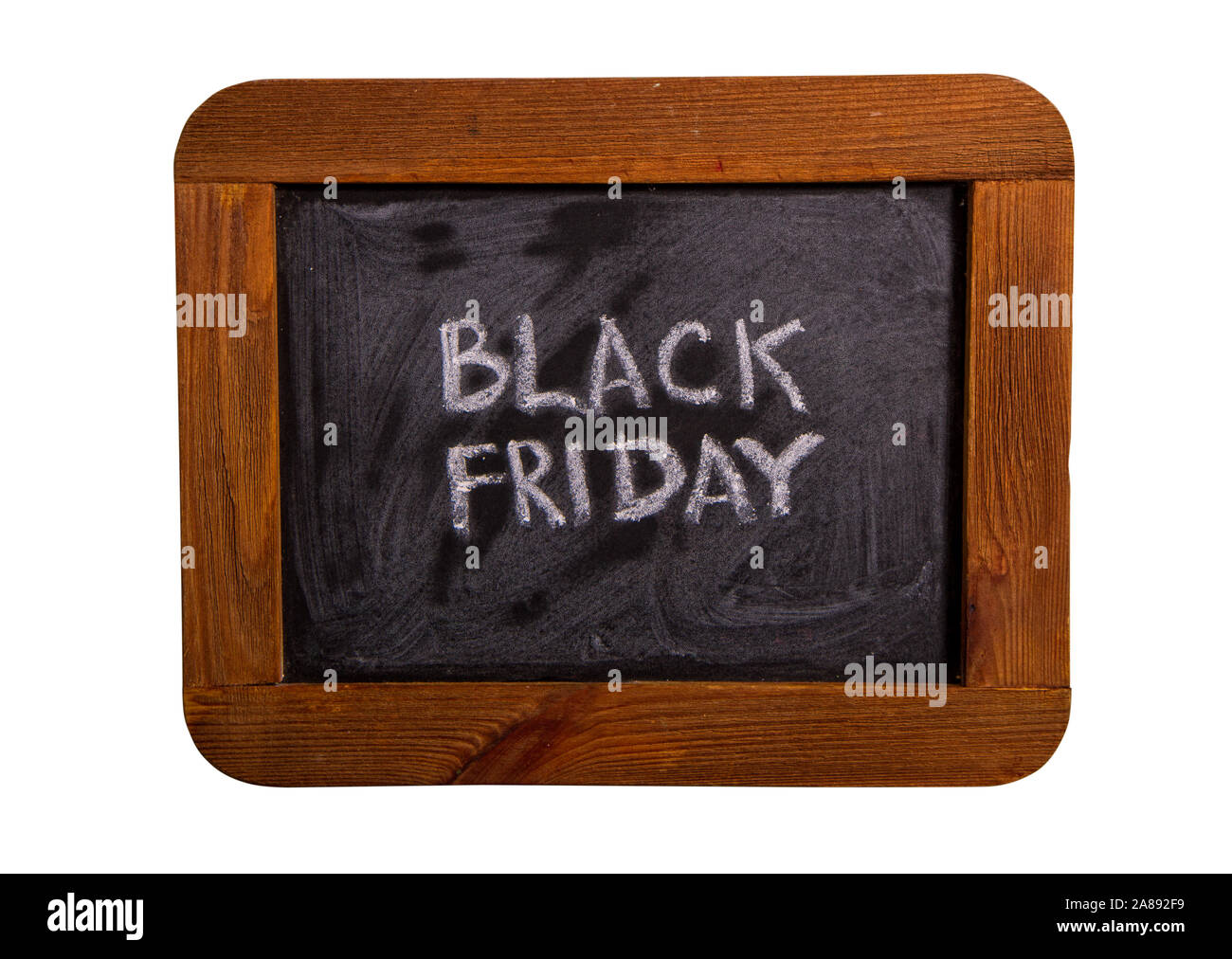 Schwarzer Freitag Ankündigung Stockfoto