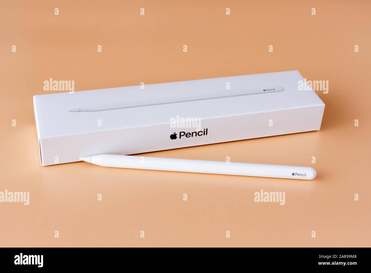 Apple Bleistift 2. Generation Stylus für iPad Pro Stockfoto