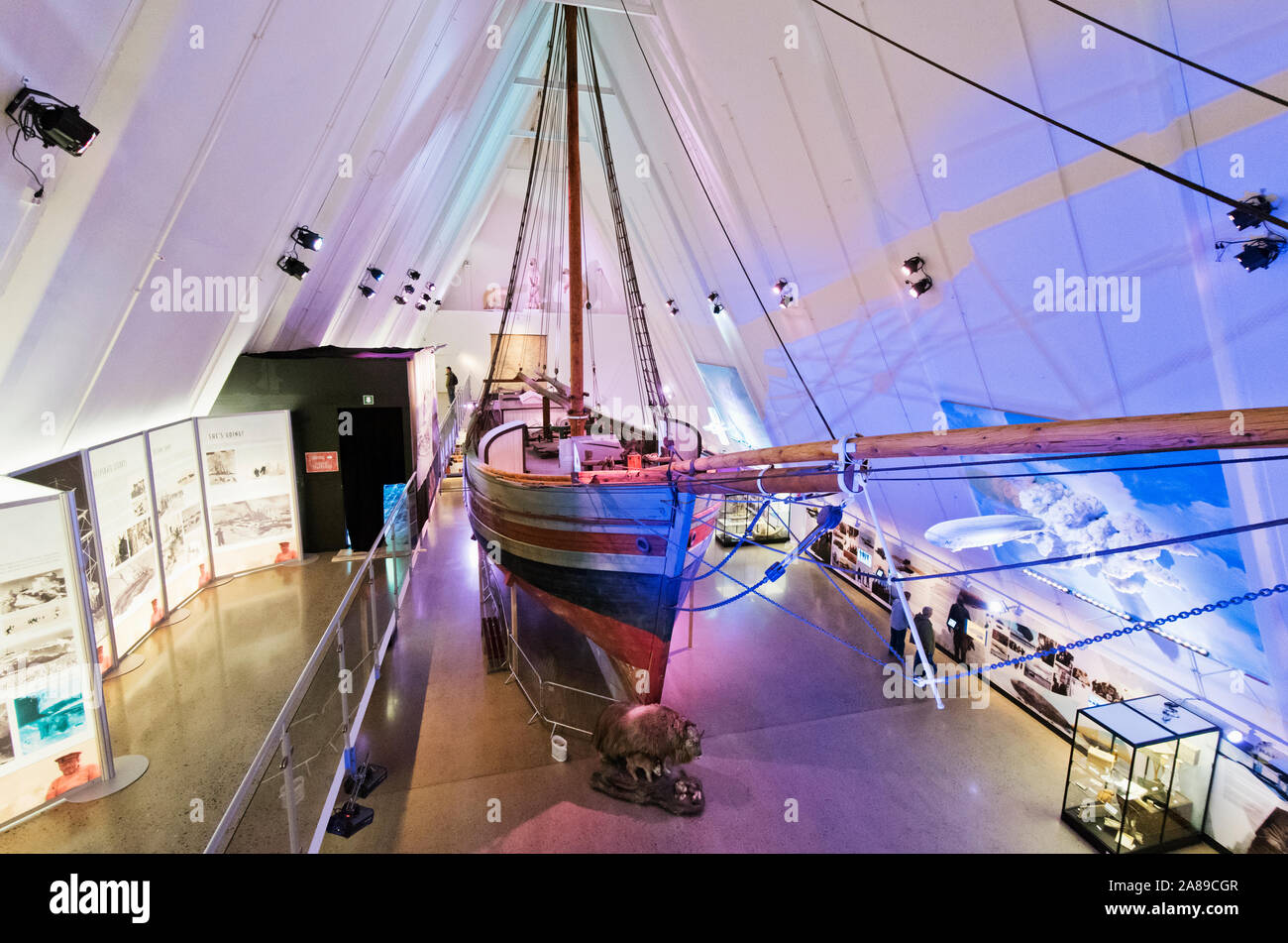 Gjoa war das erste Schiff, das die Nordwest-Passage im Arktischen Ozean  überquerte. Oslo, Norwegen Stockfotografie - Alamy