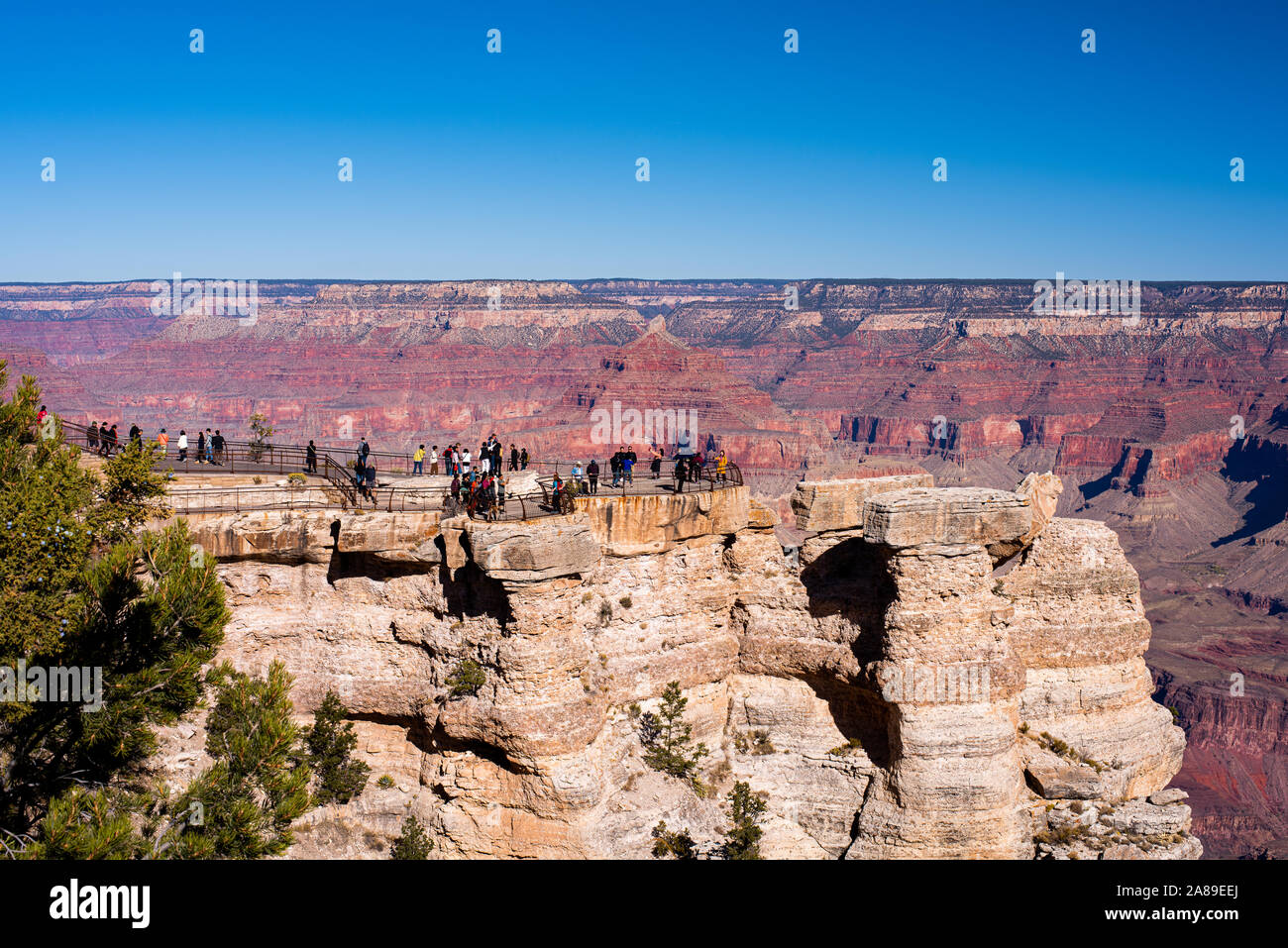 Grand Canyon Arizona mehrere Anzeigen von Punkten mit hoher Auflösung. Stockfoto