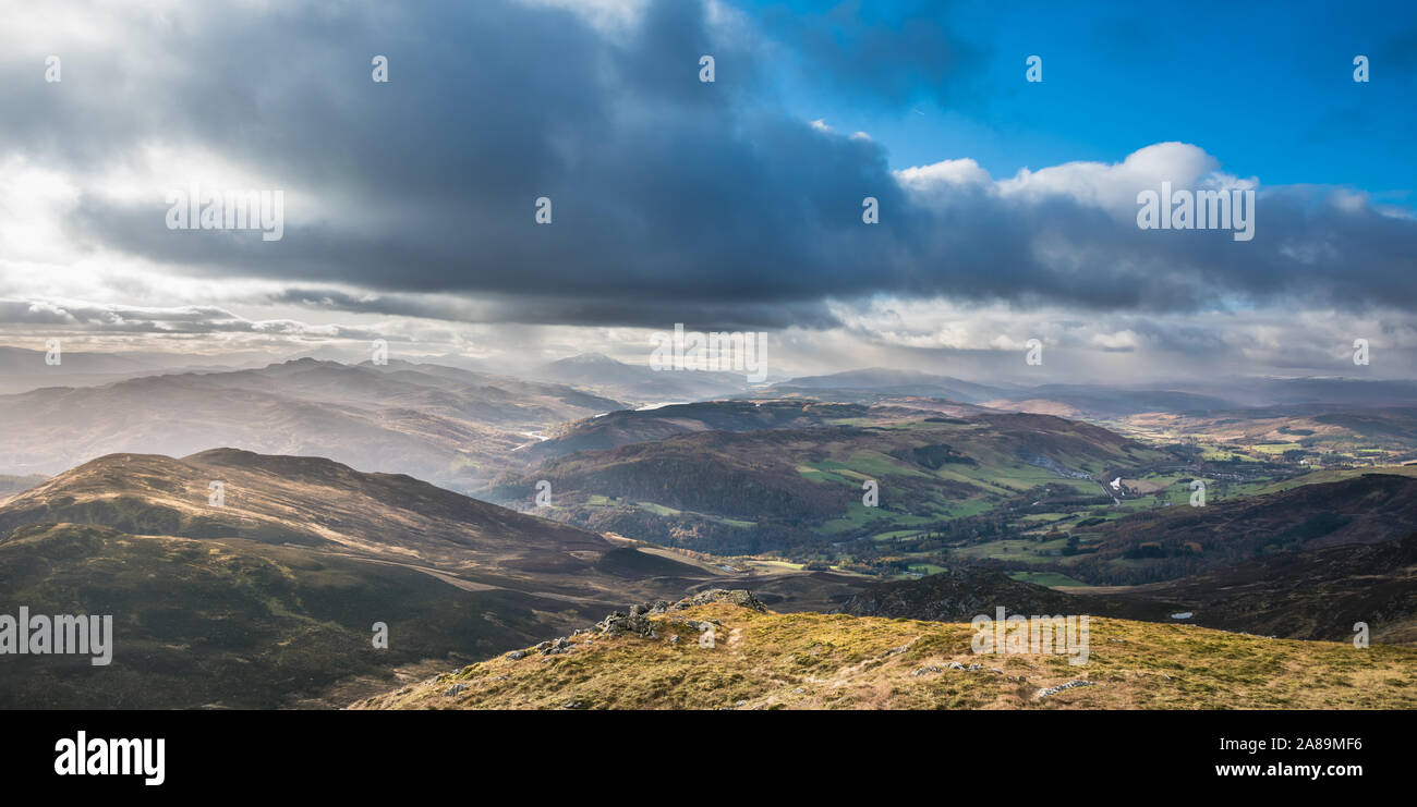 Perthshire in Schottland - Land der schönen Berge, Seen und endlosen Wüste Stockfoto