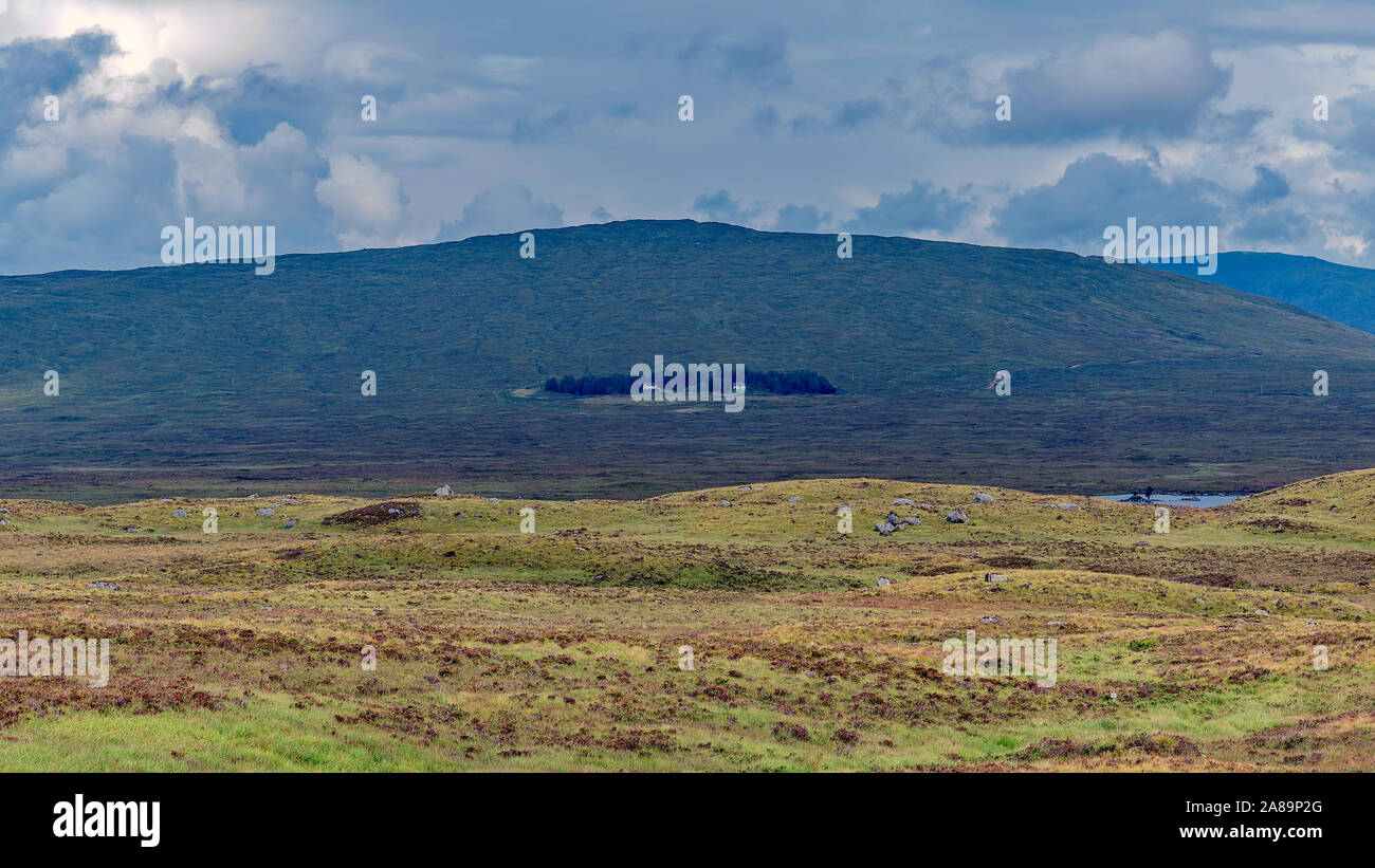 Rannoch Moor und Lodge auf einem 82 von Glencoe, Schottland Stockfoto