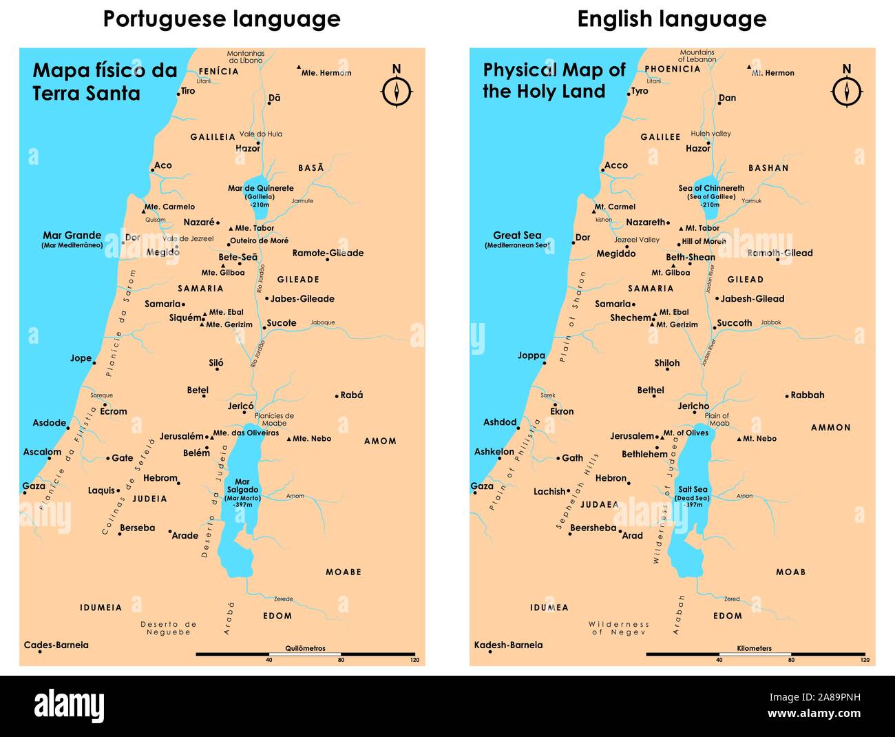 Israel landkarte 12 stämme kaufen Alamy