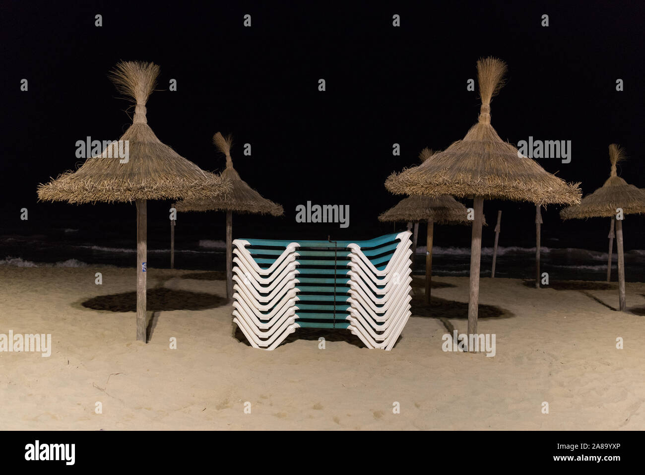 Urlaub Spanien Resort El Arenal städtische Straßen Holiday Resort Stockfoto