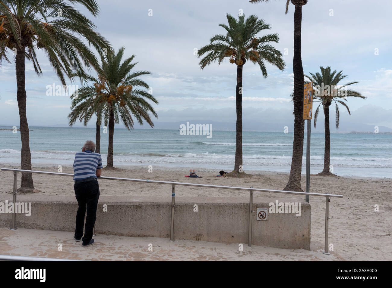 Urlaub Spanien Resort El Arenal städtische Straßen Holiday Resort Küstenansicht Stockfoto