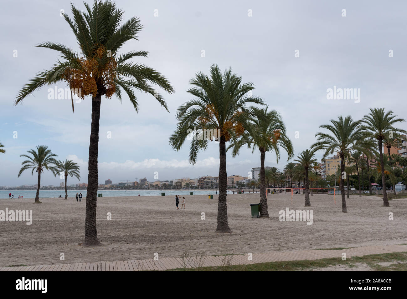 Urlaub Spanien Resort El Arenal städtische Straßen Holiday Resort Küstenansicht Stockfoto