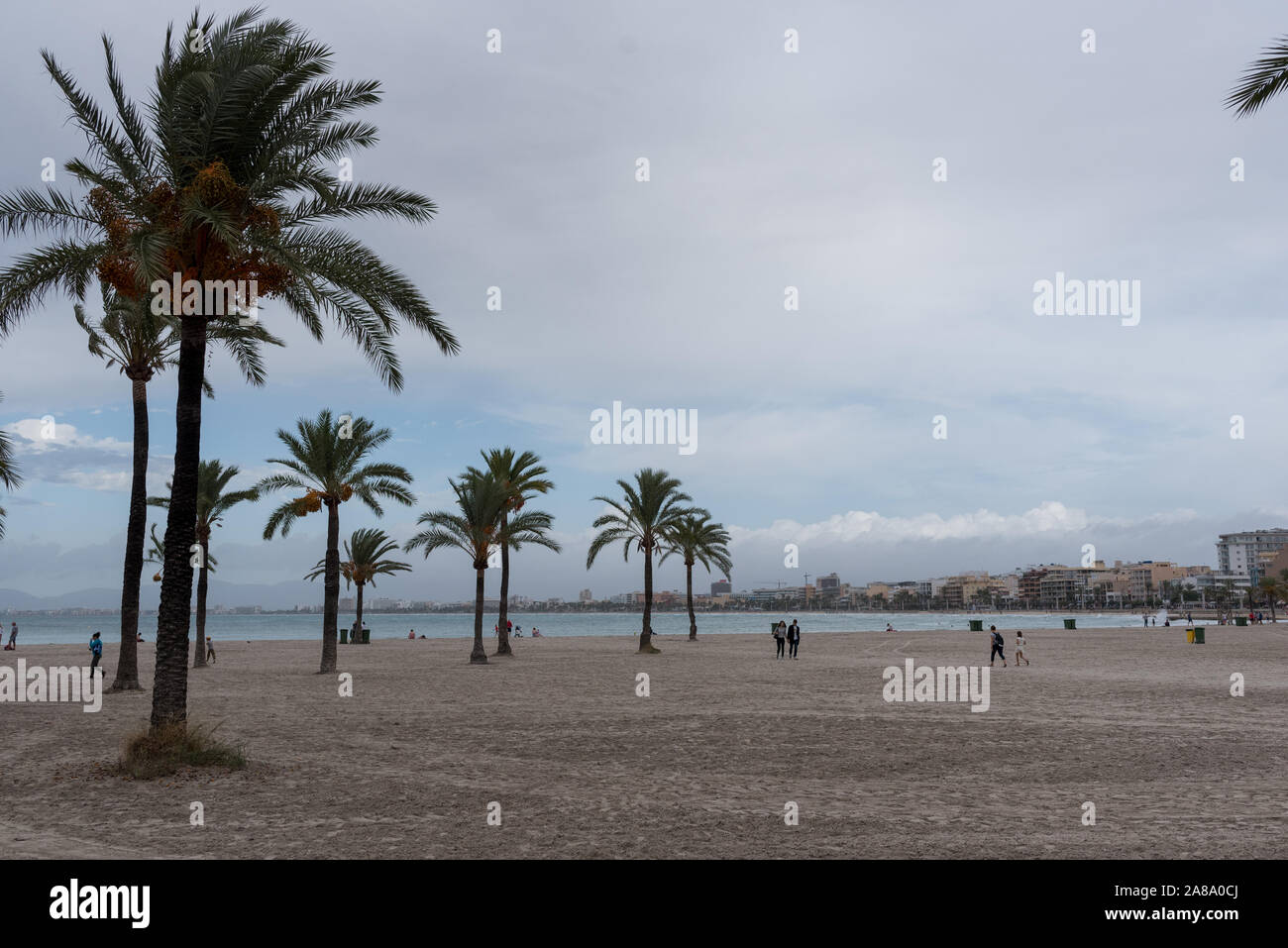 Urlaub Spanien Resort El Arenal städtische Straßen Holiday Resort Küstenansicht Stockfoto