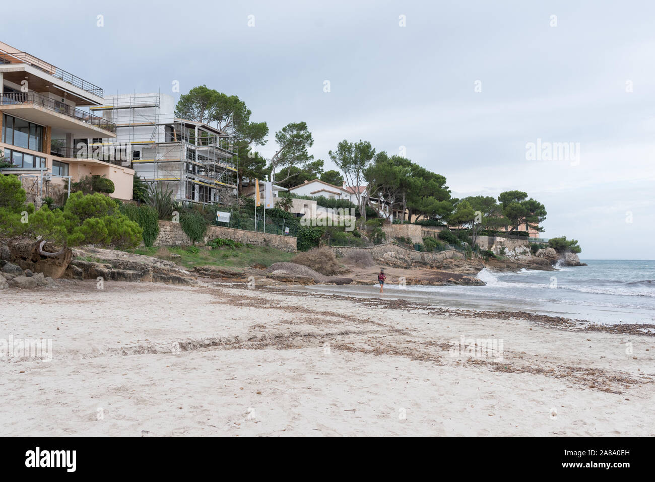 Urlaub Spanien Resort El Arenal städtische Straßen Holiday Resort Küstenansicht Stockfoto
