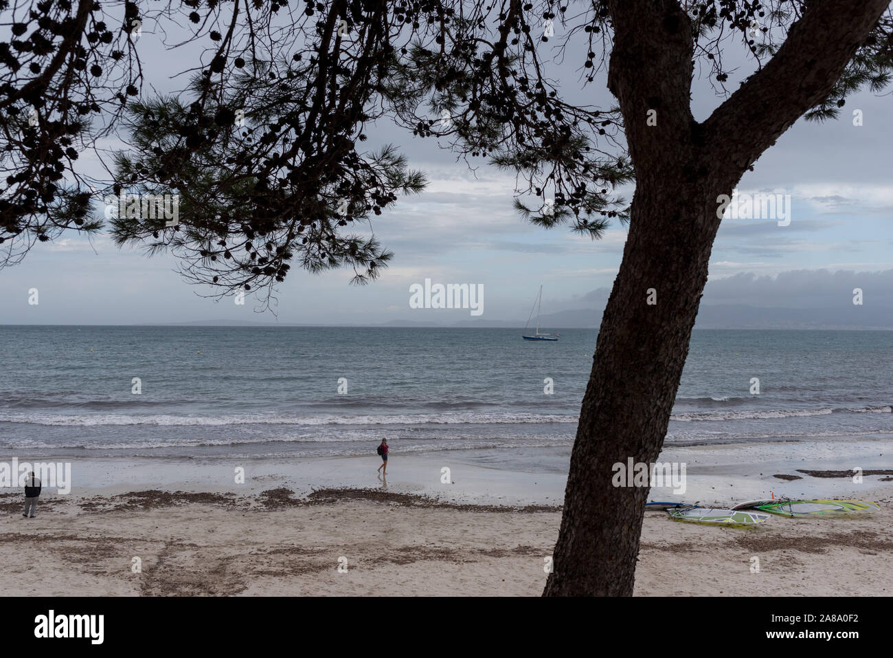 Urlaub Spanien Resort El Arenal städtische Straßen Holiday Resort Stockfoto
