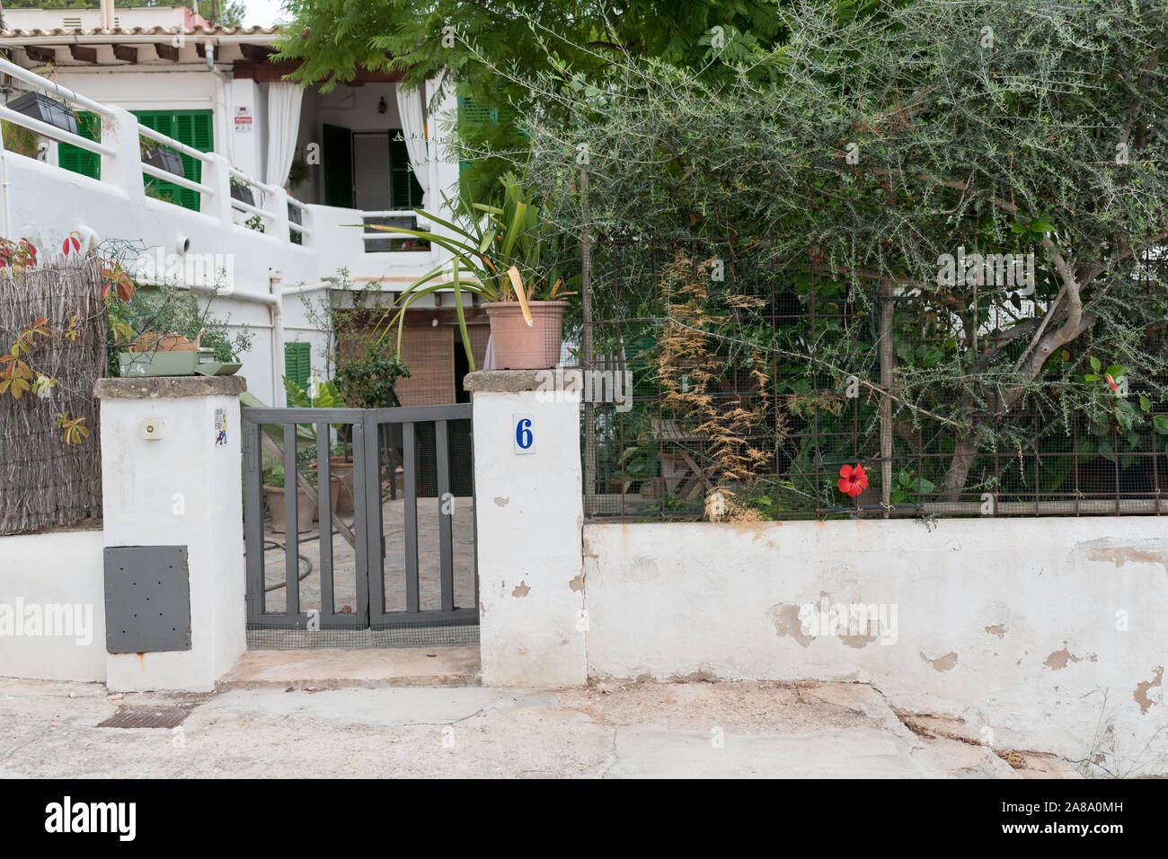 Urlaub Spanien Resort El Arenal städtische Straßen Holiday Resort Stockfoto