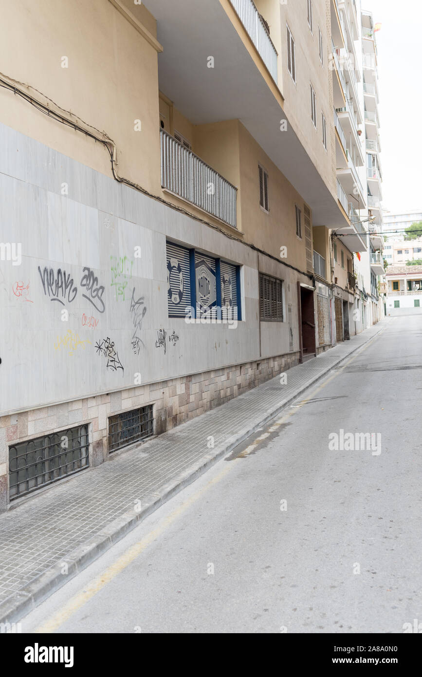 Urlaub Spanien Resort El Arenal städtische Straßen Holiday Resort Stockfoto